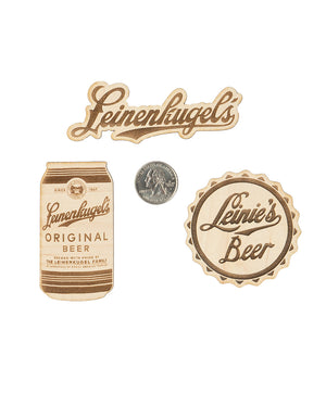 LEINIE CAN WOOD STICKER