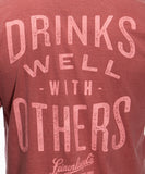 LEINIE DRINKS WELL RED TEE