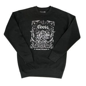 COORS SCRIPT WATERFALL CREWNECK