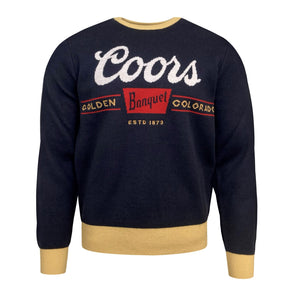 COORS BANQUET Custom-Knit Sweater