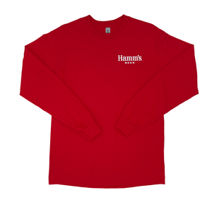 Hamm's Red Back Print Long Sleeve