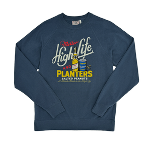 HIGH LIFE X PLANTERS® BRAND NAVY CREWNECK