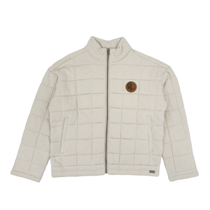 High Life Womens Quilted White Jacket