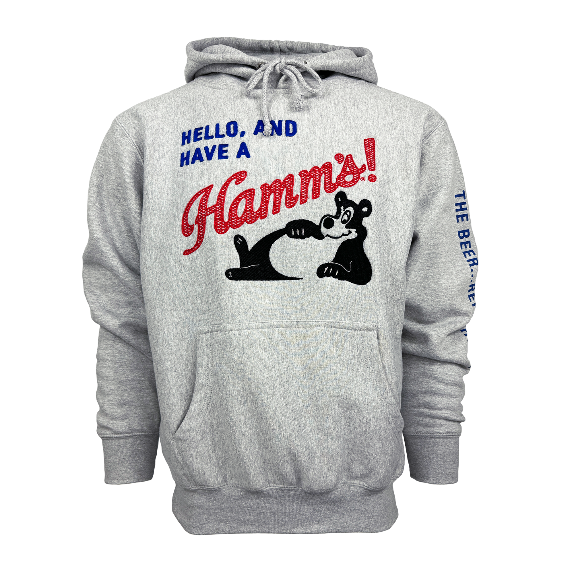 Hamm's Gray Embroidered Hoodie