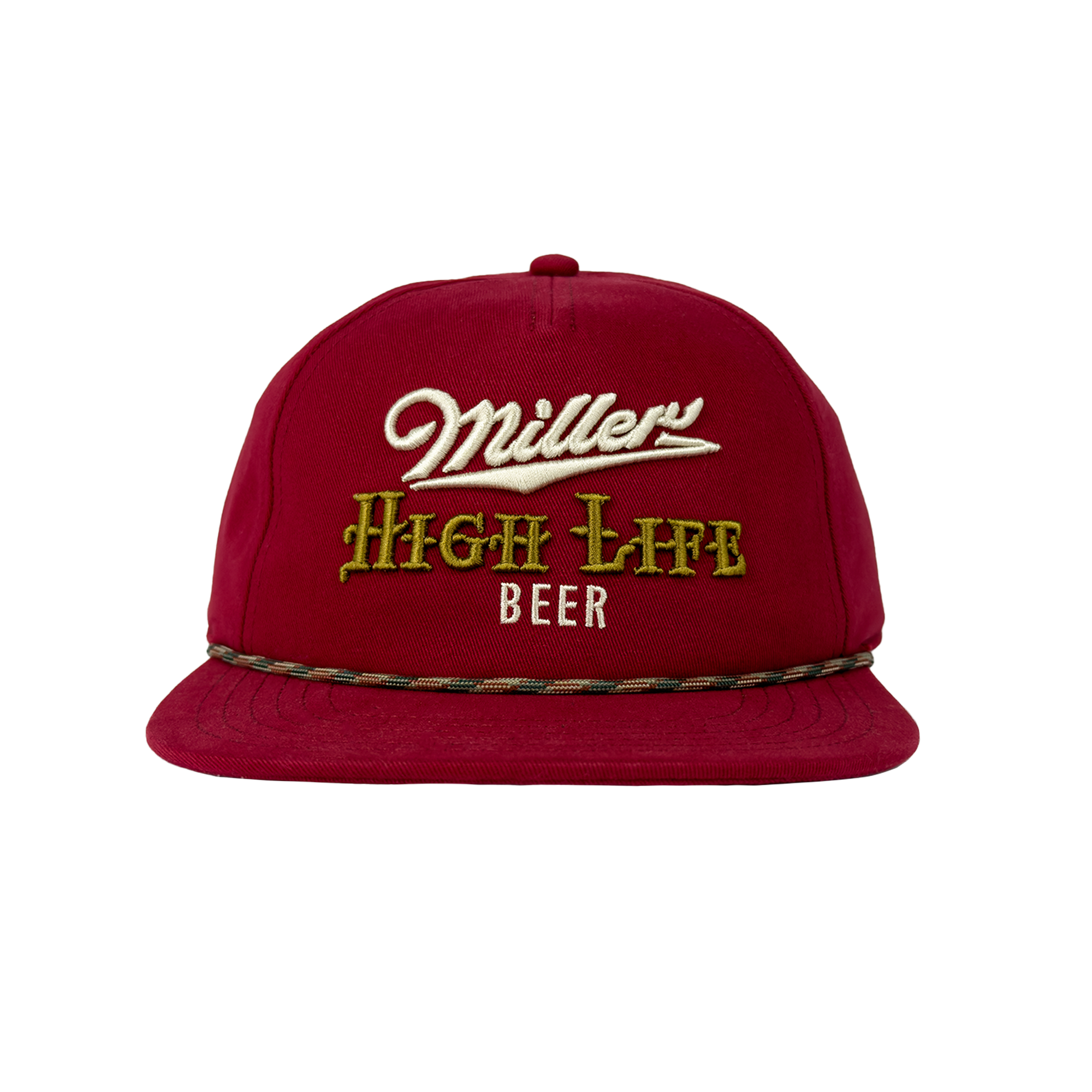 High Life Red/Gold Rope Hat