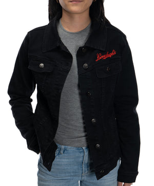 LEINIE LADIES CLARA BLACK JEAN JACKET