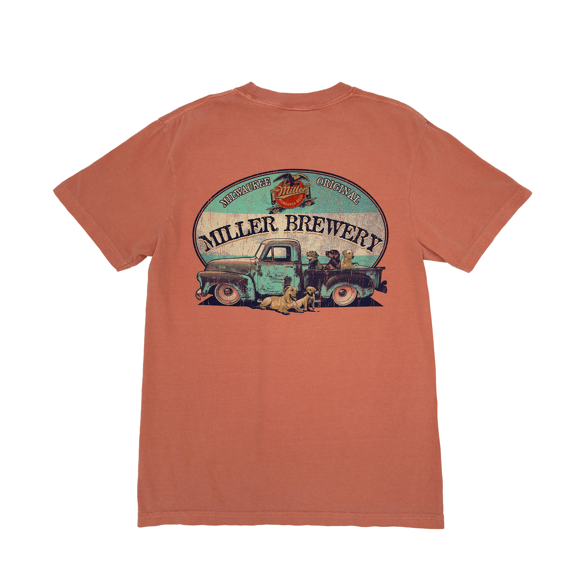 Miller Brewery Dog Truck T-Shirt