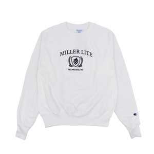 Miller Lite Barley Crew White