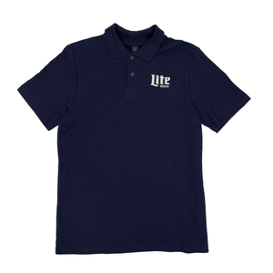 Miller Lite Beer Polo Navy