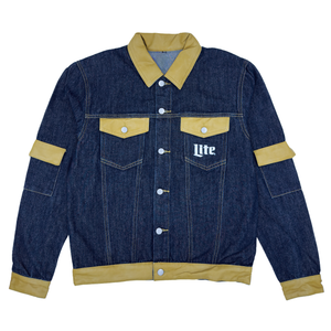 Miller Lite Denim/Leather Jacket