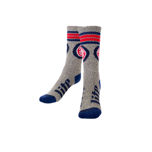 Miller Lite Crest Sock Gray