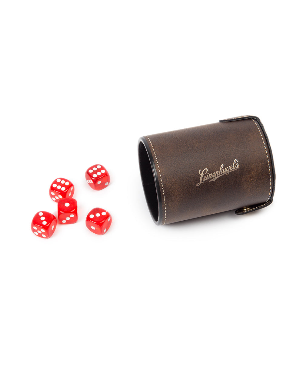 LEINIE LEINENKUGELS DICE CUP SET