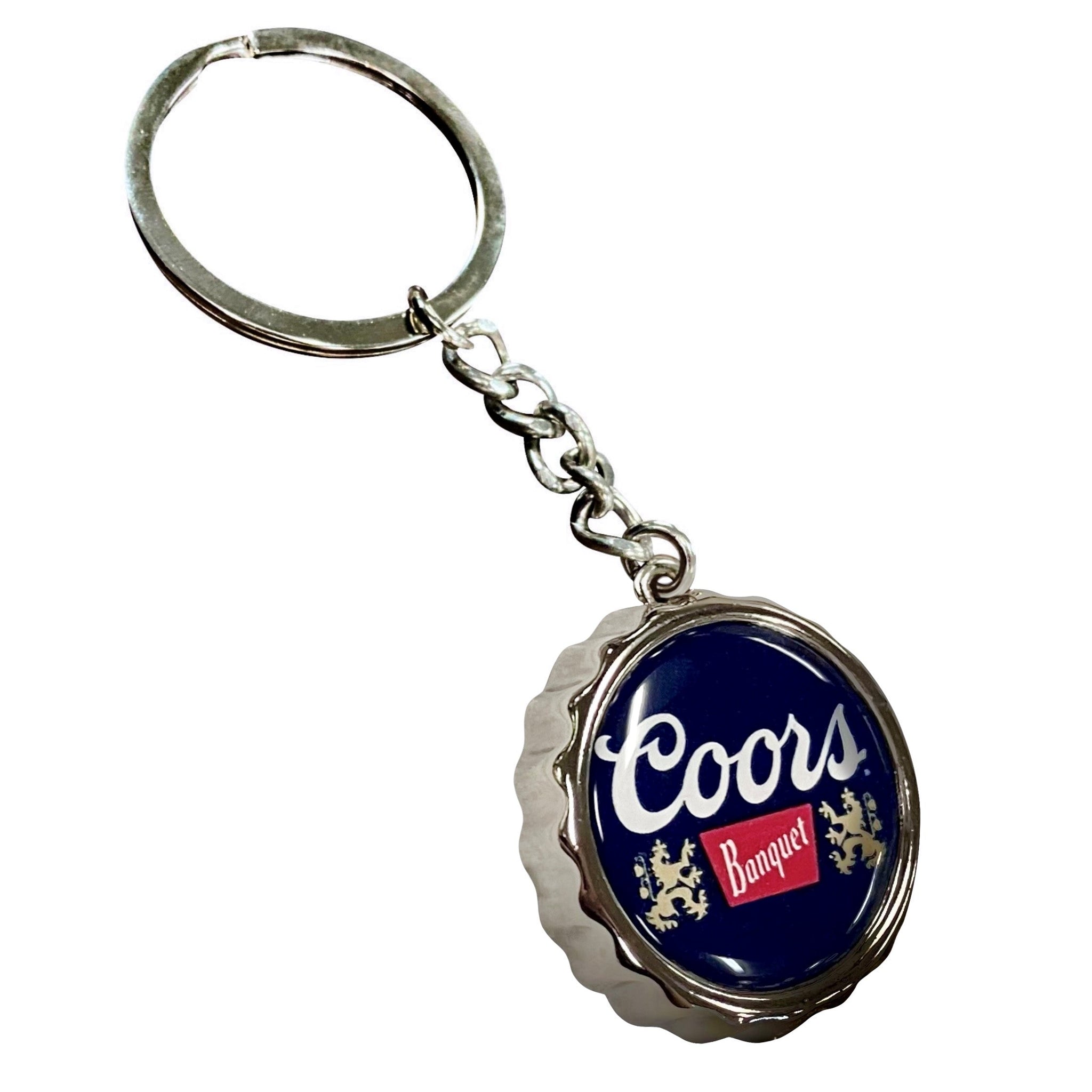 Coors Banquet Bottle Cap Keychain Opener