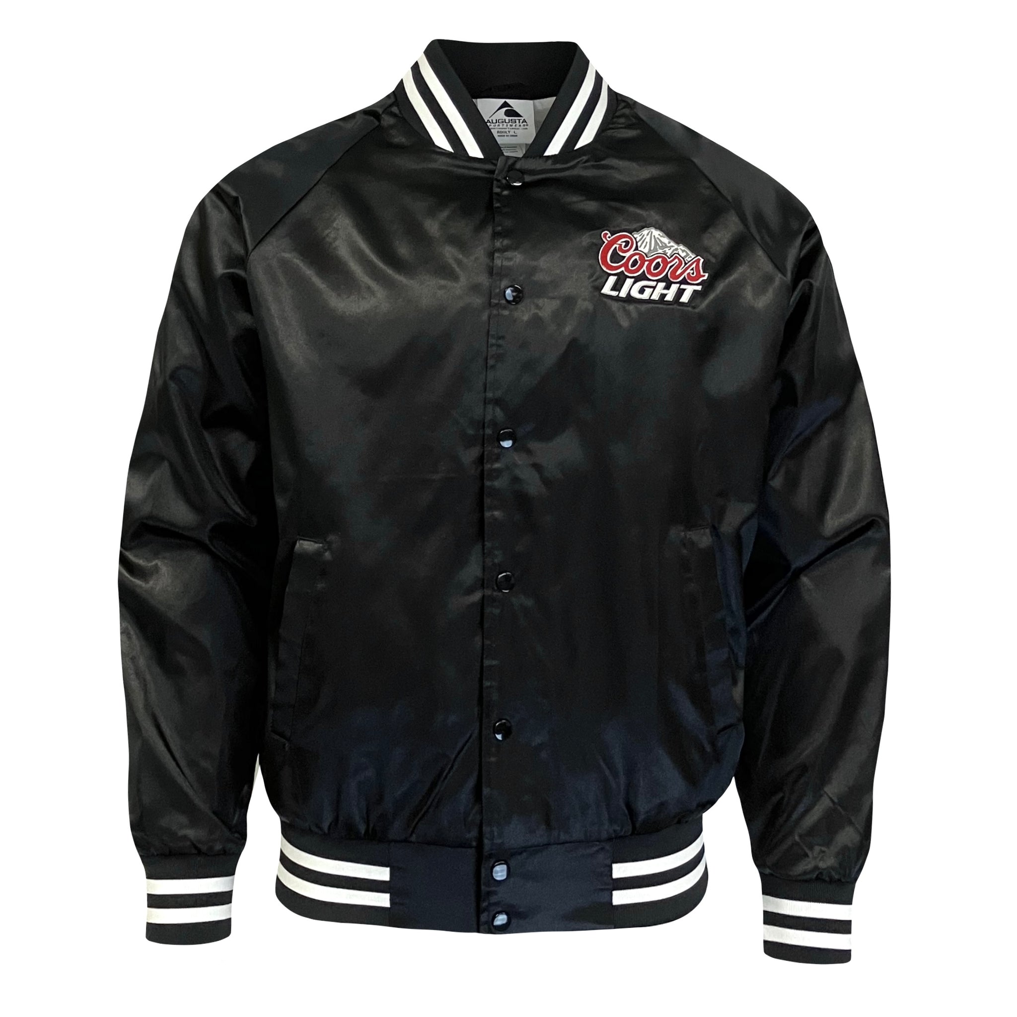 COORS LIGHT SATIN BASEBALL JACKET