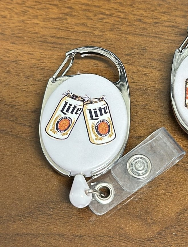 Miller Lite Badge Reel