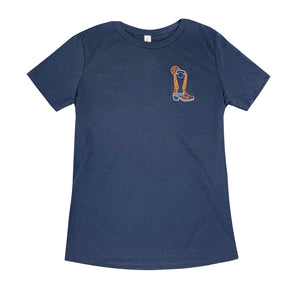 BLUE MOON LADIES' COWBOY BOOT TEE