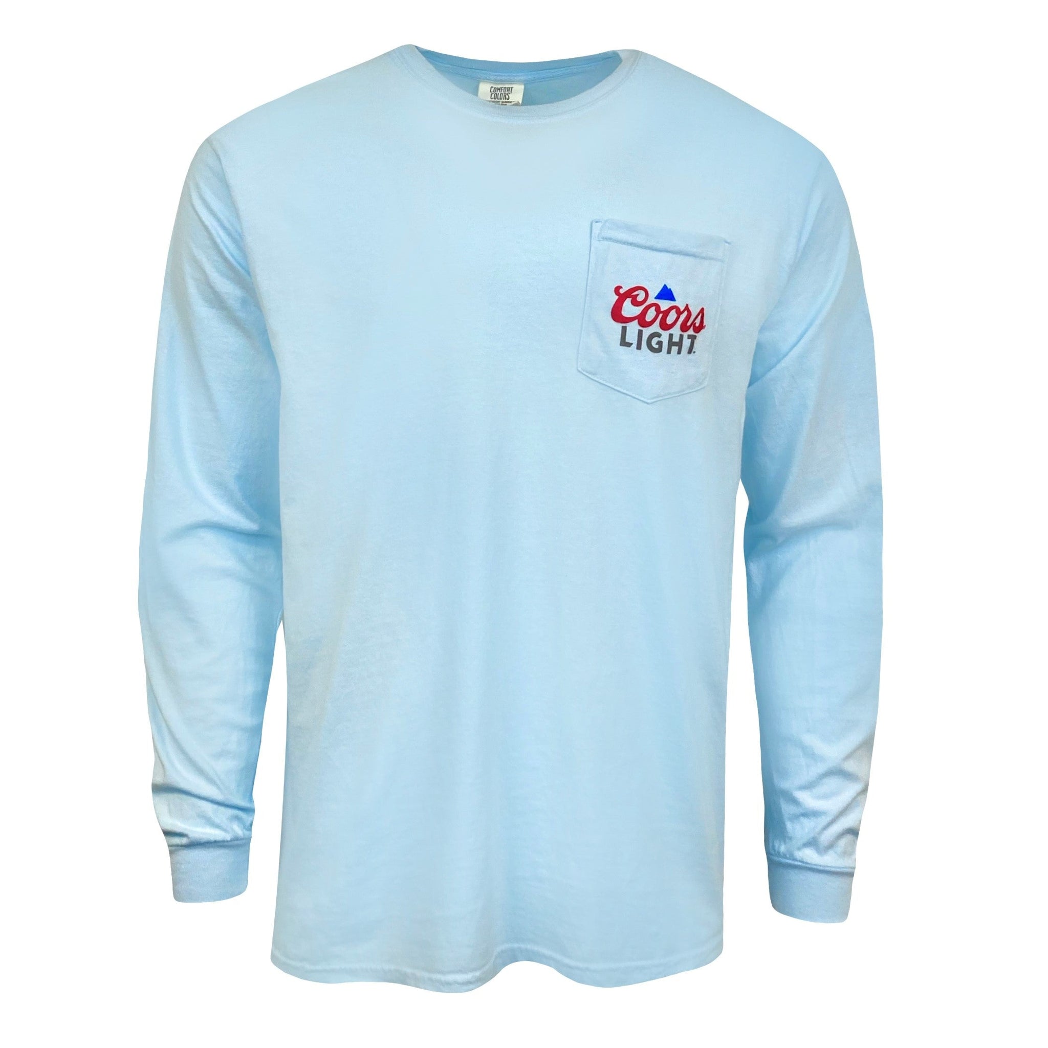 COORS LIGHT LONG SLEEVE OVAL POCKET TEE