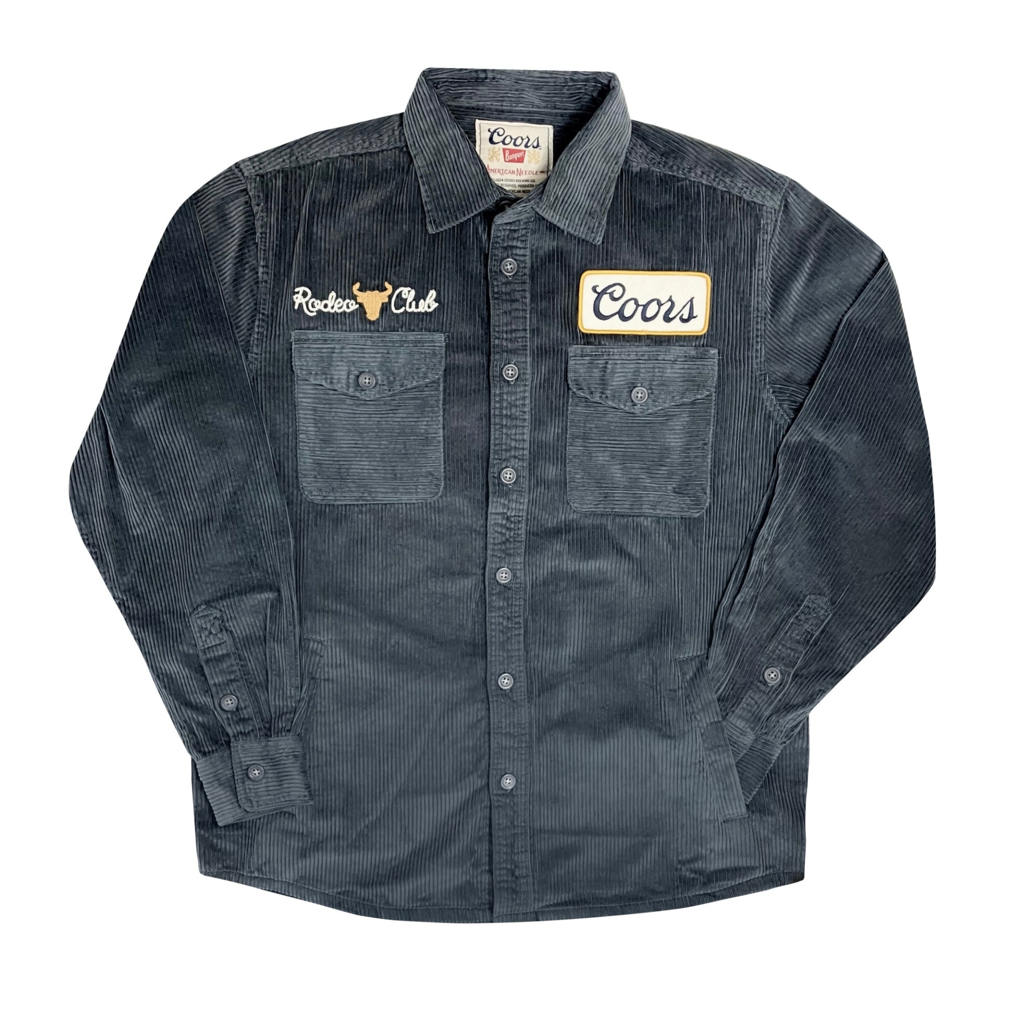 COORS BANQUET CORDUROY BUTTON UP SHIRT