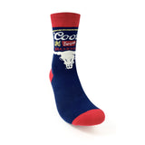 COORS BANQUET NAVY RODEO SOCKS